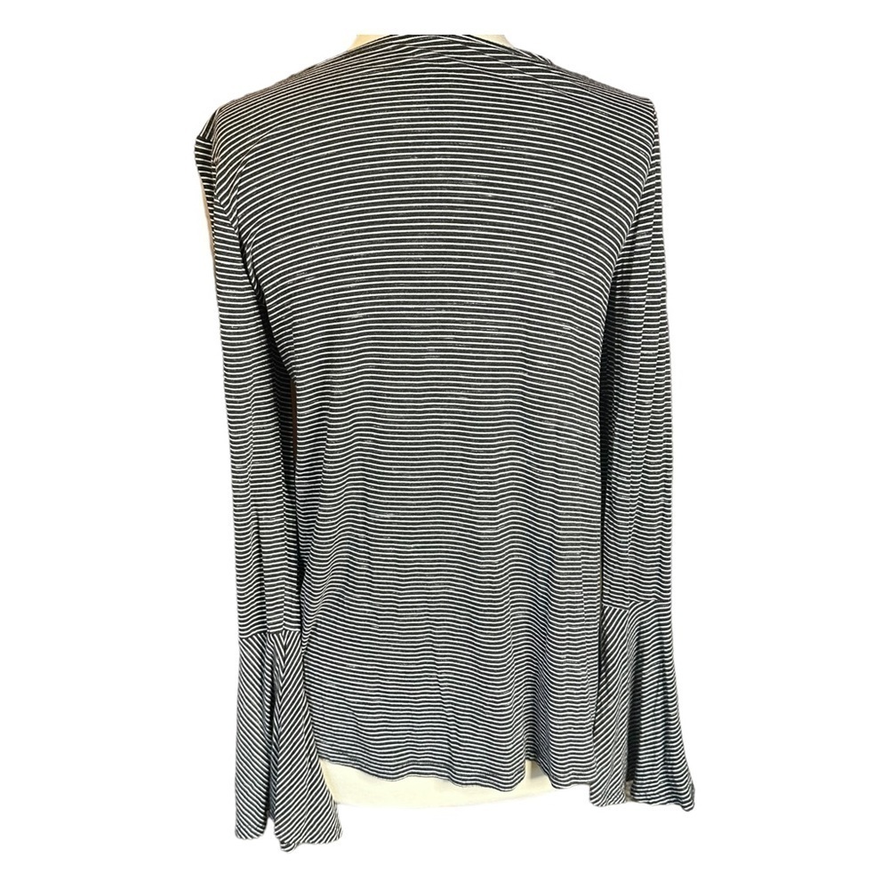 AEO Soft and Sexy Bell Sleeve Long Sleeve Striped Top Size Medium - Picture 2 of 5